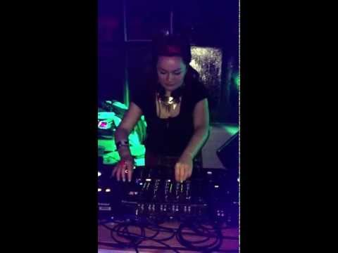 Ciara Cunnane DJing at Delta9 warehouse rave, Belfast 01.02.13