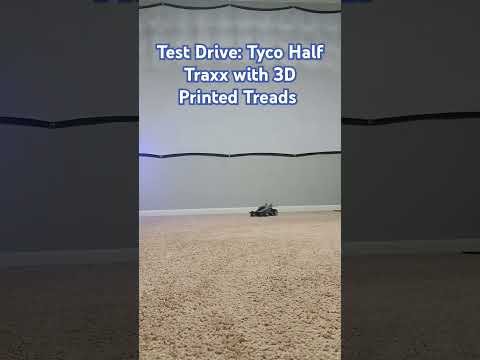 Test Drive: Tyco Half Traxx With 3D Printed Treads #fasttraxx #taiyo #tyco #tycorc #halftraxx
