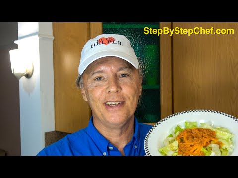 Japanese Ginger Carrot Salad Dressing with Salad Recipe -- StepByStepChef.com