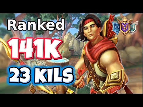 141k Dmg + 23 Kills SHA LIN Gameplay (Recurve) Paladins Ranked