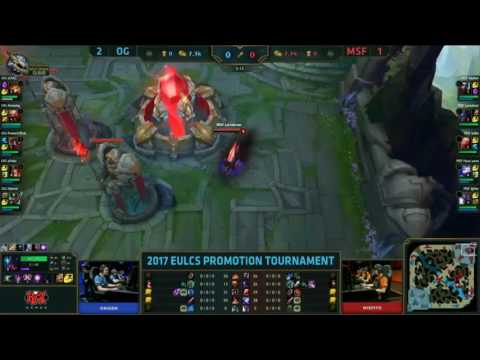 OG vs MSF Game 4 Spring Promotion Tournament EU LCS 2017 | Misfits vs Origen