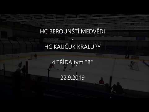 HC BEROUNŠTÍ MEDVĚDI - HK KRALUPY HOKEJOVÝ ZÁPAS 4.TŘÍDA 22.9.2019