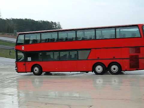 Bus drifting