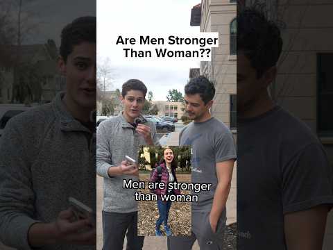 Are Men Stronger Than Women?? #Publicinterview #Entertainment #Viral #Shorts
