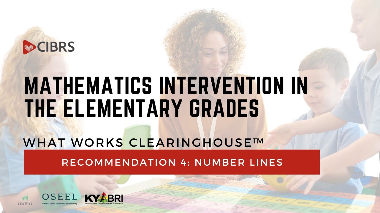 Recommendation 4: Number Lines