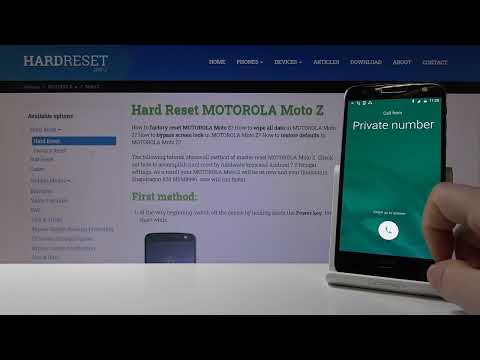 All features of incoming call on Motorola Moto Z | The look of incoming call