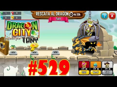 Dragon City "Capítulo 529 - Rescata al Dragón: Dragón Oscuro Tharos" por Tony
