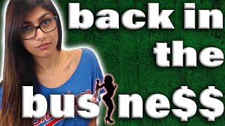 As Predicted, Mia Khalifa Returns To Adult Entertainment & Male Birth Control Pills video