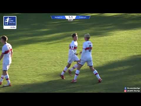 EnBW-Oberliga B-Junioren - VfB Stuttgart II - SC Freiburg II - 57 min 1-1 Laurin Preuss