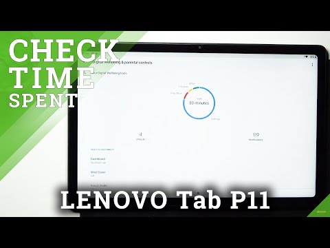 How to Check Total Screen Time in Lenovo Tab P11 - Detect Time Spend on Android