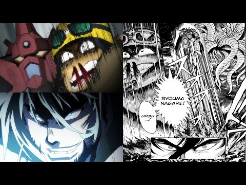 "MY FATHER'S NAME IS RYOMA NAGARE!" l 親父の名前は流竜馬だ GETTER ARC MANGA ANIME COMPARISON ゲッターロボ アーク漫画アニメ比較