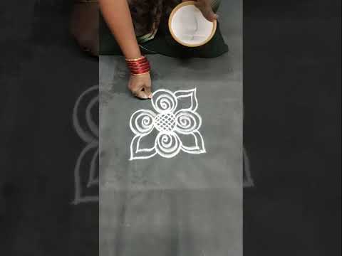 Design Rangoli / Simple Rangoli / Daily Rangoli / Annapurna Rangoli #shorts #viral #viralshorts