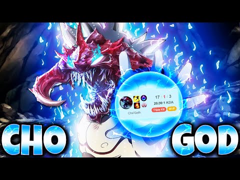 This is the TRUE POWER of Season 12 CHO'GOD Build without HANDICAPS 🔥 LoL Top Cho'Gath s12 Gameplay
