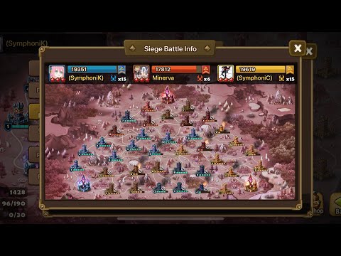 G3 Siege War! (SymphoniK) vs Minerva vs (SymphoniC) - Summoners War