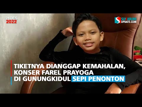 Tiketnya Dianggap Kemahalan, Konser Farel Prayoga di Gunungkidul Sepi Penonton