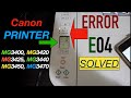 Canon Printer Error E04, E4 - Solved.