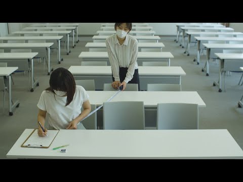 人文社会学科 【不在の時間#21】 教室のソーシャルディスタンス　愛知大学豊橋キャンパスの様子