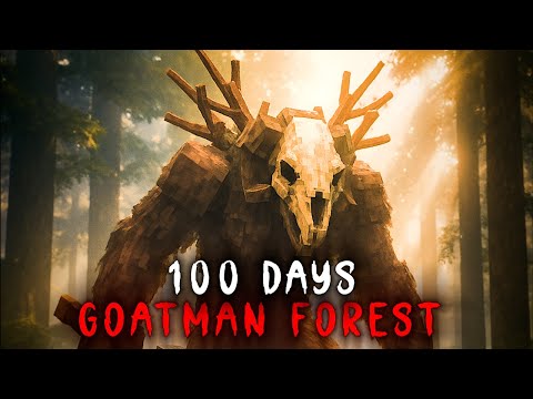 (Movie) Surviving 100 Days in the Goatman Forest In Hardcore Minecraft - Part 1