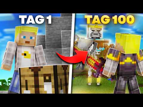 ICH SPIELE 100 TAGE DIE SCHWERSTE MINECRAFT MOD!