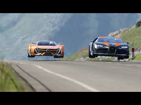 Mercedes-Benz Concept vs Bugatti Chiron Super Sport 300+ at Highlands