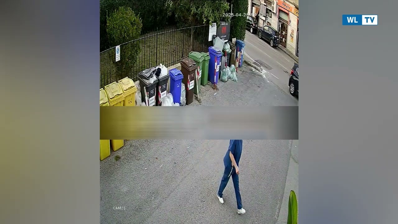 Getta rifiuti fuori dai cassonetti: sanzionata