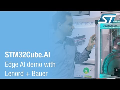 STM32Cube.AI Edge AI demo with Lenord + Bauer (electronica 2018)