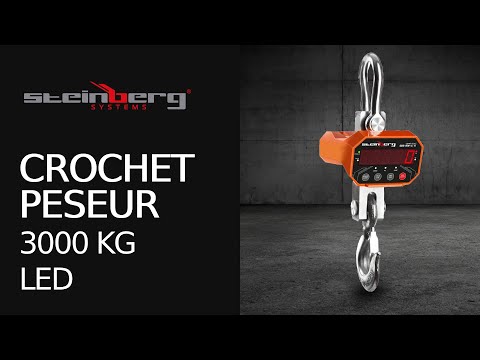 Vidéo - Crochet peseur - 3t / 1kg - LED