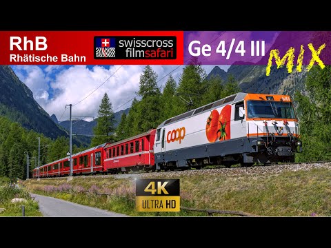 RhB Rhätische Bahn - Ge 4/4 III Mix Potpourri der Züge von 2020 bis 2022 - Rhaetian Railway