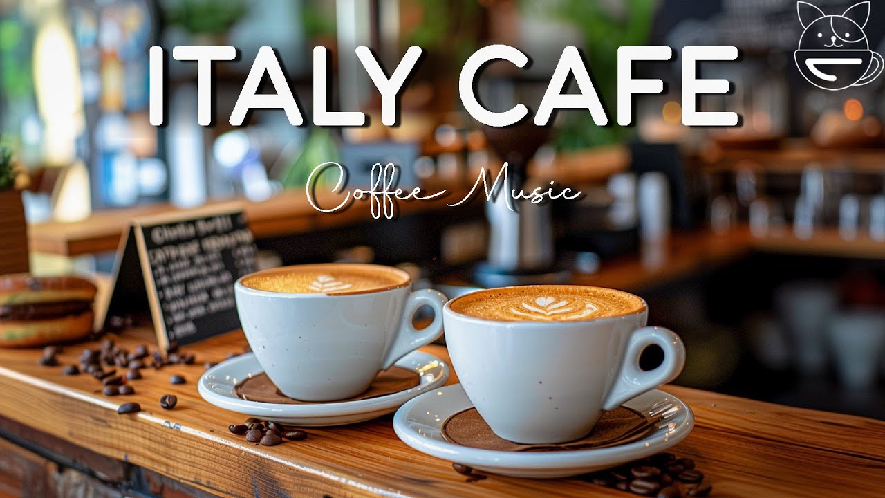 Morning Jazz Music ☕ Italy Cafe Shop Ambience & Relaxing Bosa Nova Piano Jazz for Study, Relax, Work