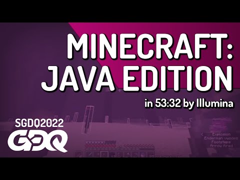 Minecraft: Java Edition by Illumina in 53:32 - Summer Games Done Quick 2022