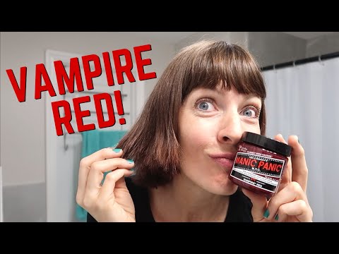 Dying My Hair with Manic Panic Vampire Red - Without...