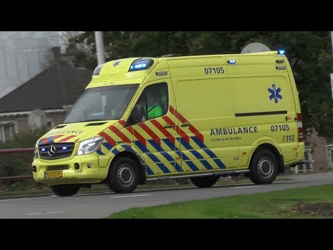 [Primeur] A1, WAS Ambulance 07-105 Arnhem naar verschillende meldingen