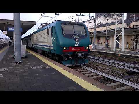 doppia simmetrica E464 078 XMPR+071 Trenord+5 MDVC Trenord - Monza 26/07/2016