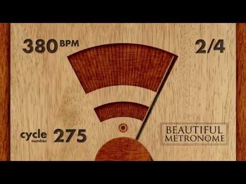 380 BPM 2/4 Wood Metronome HD