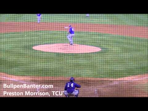 TCU Reliever Preston Morrison Pitching at CSUF