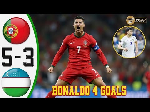 RONALDO 4 Goals Portugal vs Uzbekistan 5-3 -  Highlights 🔥 FIFA World Cup 2026 HD
