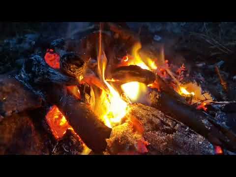 ELDEN på TRESJÖBERGET mellan Ronneby och Kallinge - 2022-01-15 (Hästhagens fornborg Hyndekulla)