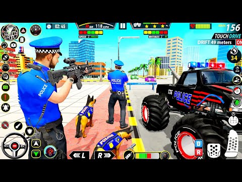 Police 4x4 Monster Truck Stunts Driver Simulator 3D : Monster Truck Driver