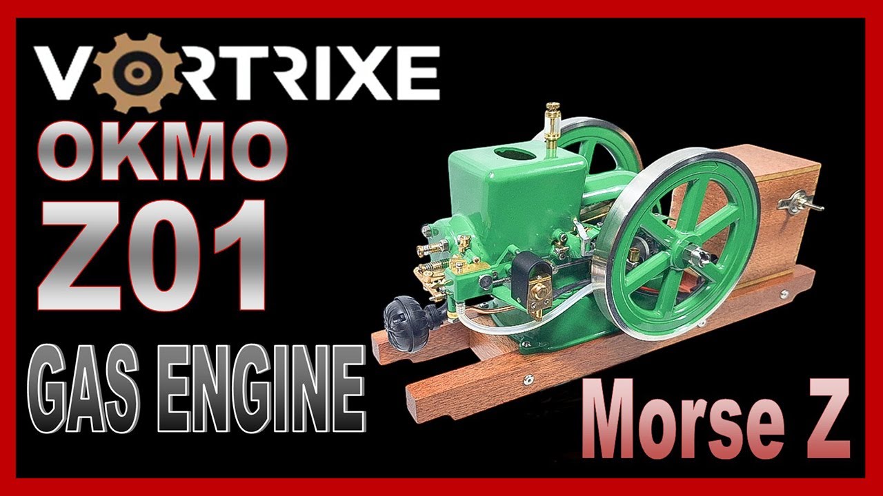VORTRIXE OKMO Z01 Morse Z 3.6cc Hit & Miss Gas Petrol Miniature Collectable Model Vintage Engine
