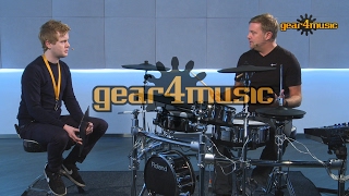 Video thumbnail for Roland TD-50KV V-Drums Demo with Craig Blundell by Gear4music Guitars