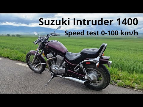 Suzuki Intruder Vs 1400 Speed Test 0-100 Km/hour #suzuki #motorcycle