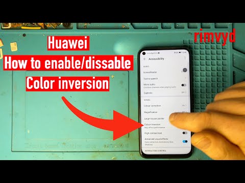 How to enable or disable inverted colors on Huawei phone #shorts