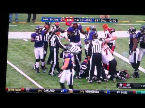 Referee gets trampled in Ravens-Bengals game