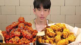 30시간 굶고 쓰러지기 직전에 치킨을 먹어보았습니다