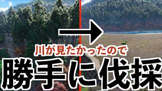 ホテルの裏の木を伐採して勝手にリバービューに出来るのか検証【NTE】