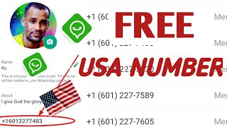 How to get free us number for Whatsapp/how to get usa phone number for sms verification. Usa number