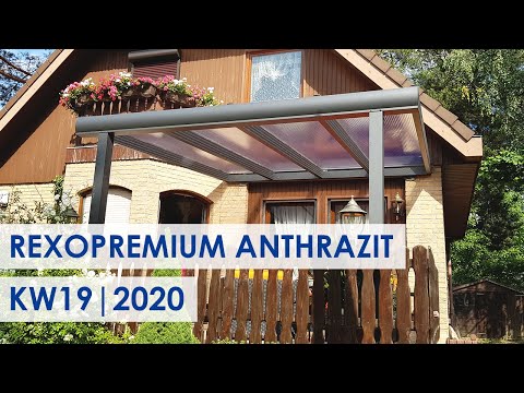 Alu-Terrassendach in anthrazit (Kundenbilder KW 19/2020)