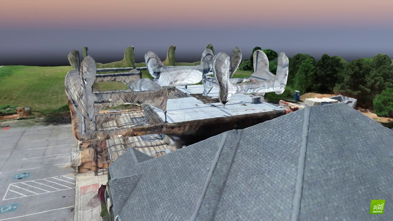 Image processing of a construction site using Pix4D