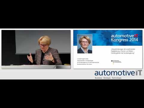 automotiveIT Kongress 2014 - Bundes-CIO Cornelia Rogall-Grothe