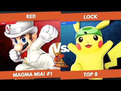 Red(Mario) vs Lock(Pikachu) - TOP 8 WINNER - MAGMA MIA! #1